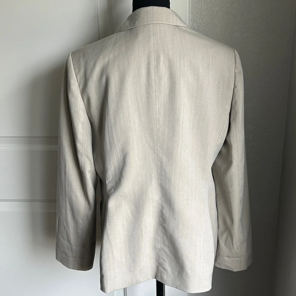Calvin Klein Cream Blazer for Women - Picture 3 of 6